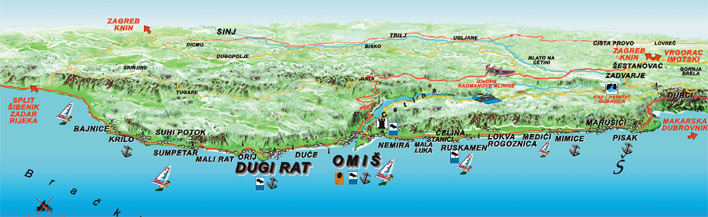 mapa rivijere